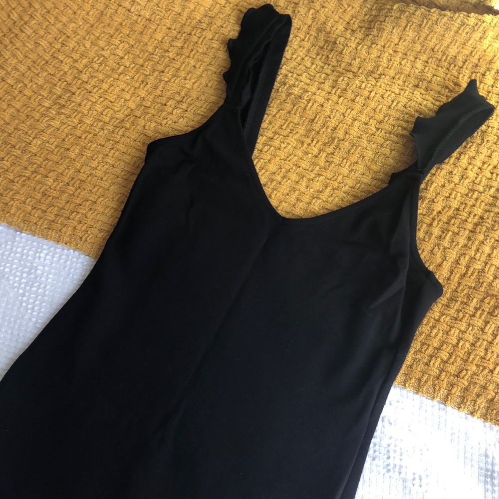 Tight black dress